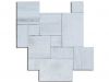 French Pattern JUMBO Marble White Sky